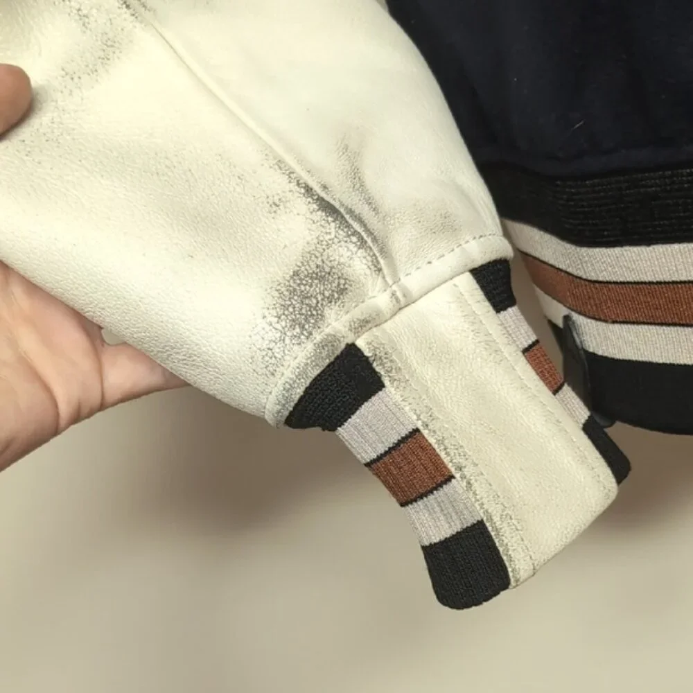 Coach Classic Navy and White Bomber Jacket - Picture 8 of 11